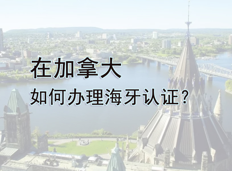 在加拿大如何办理海牙认证？